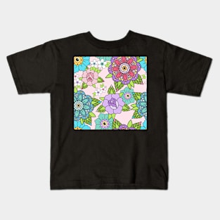 Tattoo Flowers Kids T-Shirt